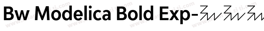 Bw Modelica Bold Exp字体转换